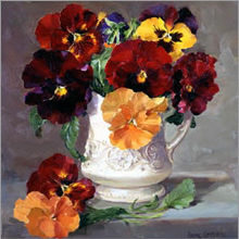 Buy online Anne Cotterill reproduction flower cards - Blank and Birthday