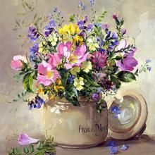 Summer Wild Flowers - greetings card by Anne Cotterill