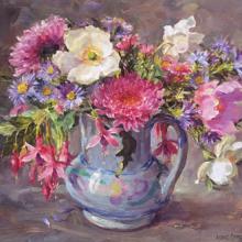 Autumnal Bouquet - greetings card by Anne Cotterill