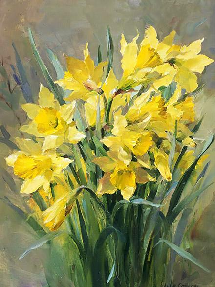 Wild Daffodils - blank card by Anne Cotterill