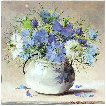 Notebook - Love-in-a-Mist by Anne Cotteril Flower Art