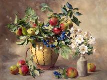 Fruits of Autumn - flower card by Anne Cotterill