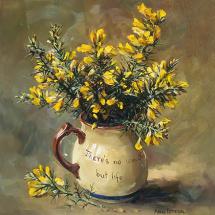 Gorse - small blank card by Anne Cotterill