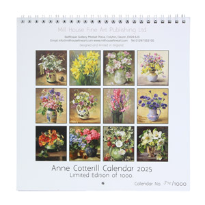 Anne Cotterill Calendar 2025 - Back showing monthly images